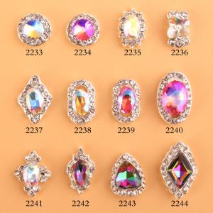 Wholesale Hot NEW Wholesale Alloy Jewelry 3D Nail Art Jewelry Nail rhinestones Sticker Supplier Number ML2233-2244 from china suppliers