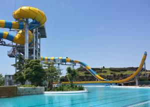 Wholesale Holiday Resort Water Park Slide Fiberglass Material Thrilling Family Raft Ride from china suppliers