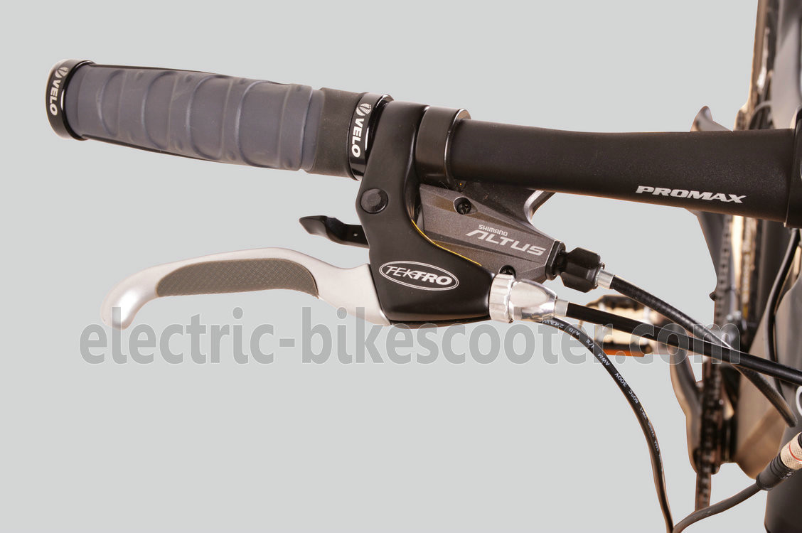 Matt Black Battery Powered Mountain Bike 500W 27 Speed Battery Inside 26.50Kgs Disc Brake