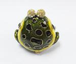 colourful Frog stationary frog jewelry trinket box frog trinket jeweled box
