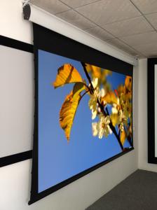 Wholesale 92&quot; projection screen , tab tensioned motorized projection screen aluminum housing from china suppliers