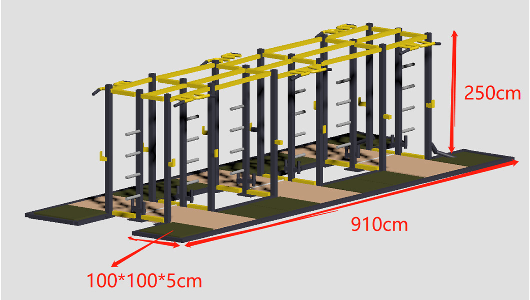 Factory Customized Crossfit Rack Multifunctional Training Rigs Gym Rack with Storage Function
