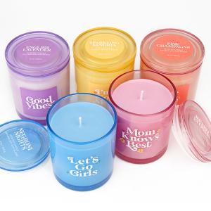 Wholesale PILLAR Bars Glass Jar Scented Candle Extra Large Highly Scented Luxury Private Label Customizable from china suppliers