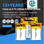 KC Approved IEC62133 653450 3.7V 1000mAh Lithium Ion Li Polymer Battery Pack