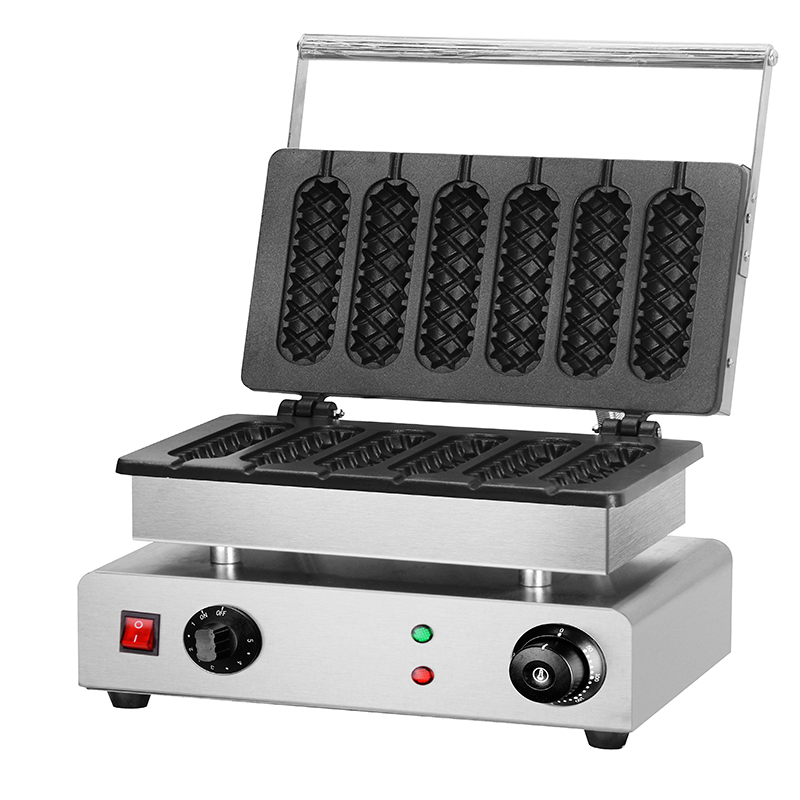 Stainless Steel Snack Machines for Corn Waffle Maker 220V Commercial Six Parts Style