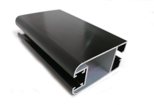 Black Anodized Extruded Aluminium Window Profiles 6063 for Glass Window Door