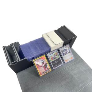 Wholesale Super Large 400+ MTG Trading Deck Card Box With Dice Tray PU Leather from china suppliers
