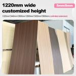 8mm PVC Wall Panel Decorative Fireproof Wood Veneer Bamboo Fiber Seamless Wall