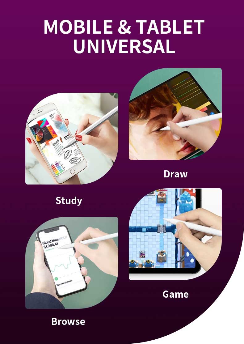 Smoothly Using Aluminum Stylus Pen Smart Screen Use Write Note Draw