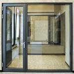 Finished Aluminum Double Glazed Casement Doors For Commercial Buildings And