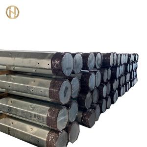 Wholesale 8 Side Tubular Steel Pole 10.5M 35FT Steel Utility Pole 300daN 3KN Q460 from china suppliers