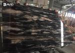 Brown Marble Natural Stone Slabs For Kitchen Countertops / Bathroom Vanity Top