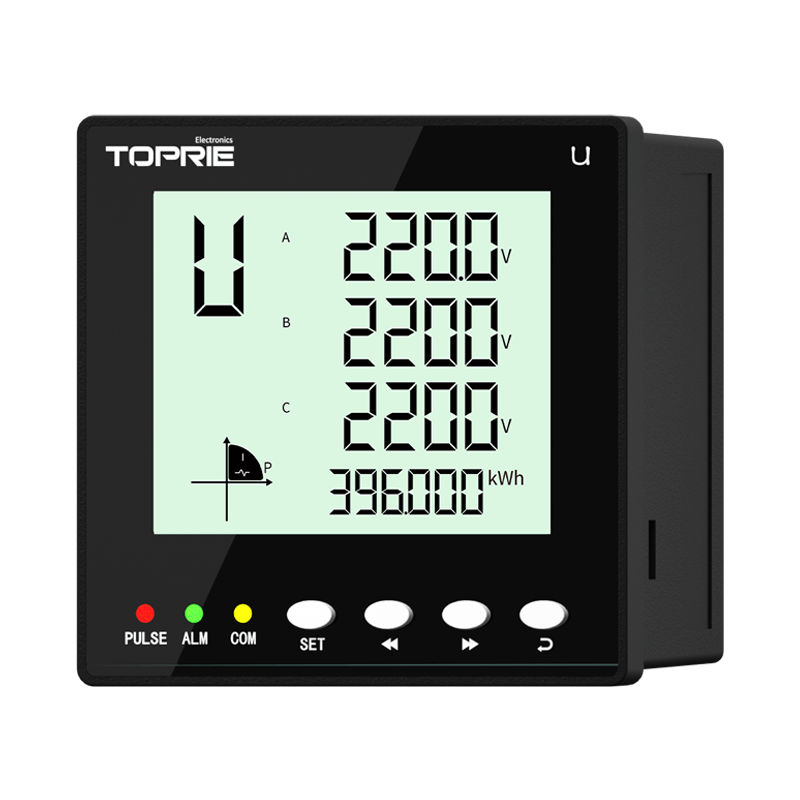 Digital Multi Function Energy Meter 3 Phase With LCD Display High Accuracy 0.2