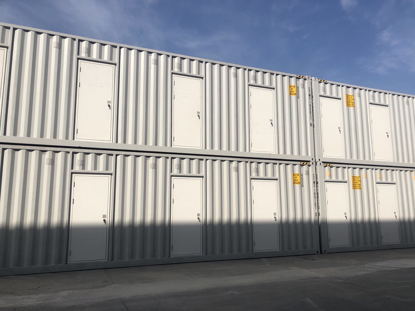 Warehouse Prefab Houses Storage Flat Pack by Aluminum Sliding Window