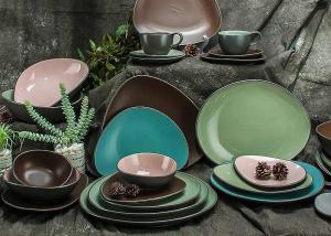 Wholesale EU Two Tone Color Dinnerware Set 20Pc For Restaurant Banquet from china suppliers