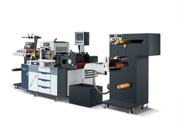 Automatic Barcode Label Die Cutting Machine Max Cutting Width Customized