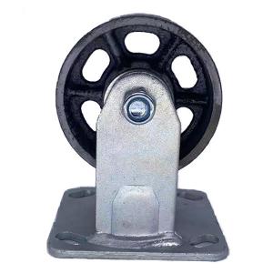 Wholesale High Temp Castor Wheels Heavy Duty Castors Cast Iron Casters 100mm from china suppliers