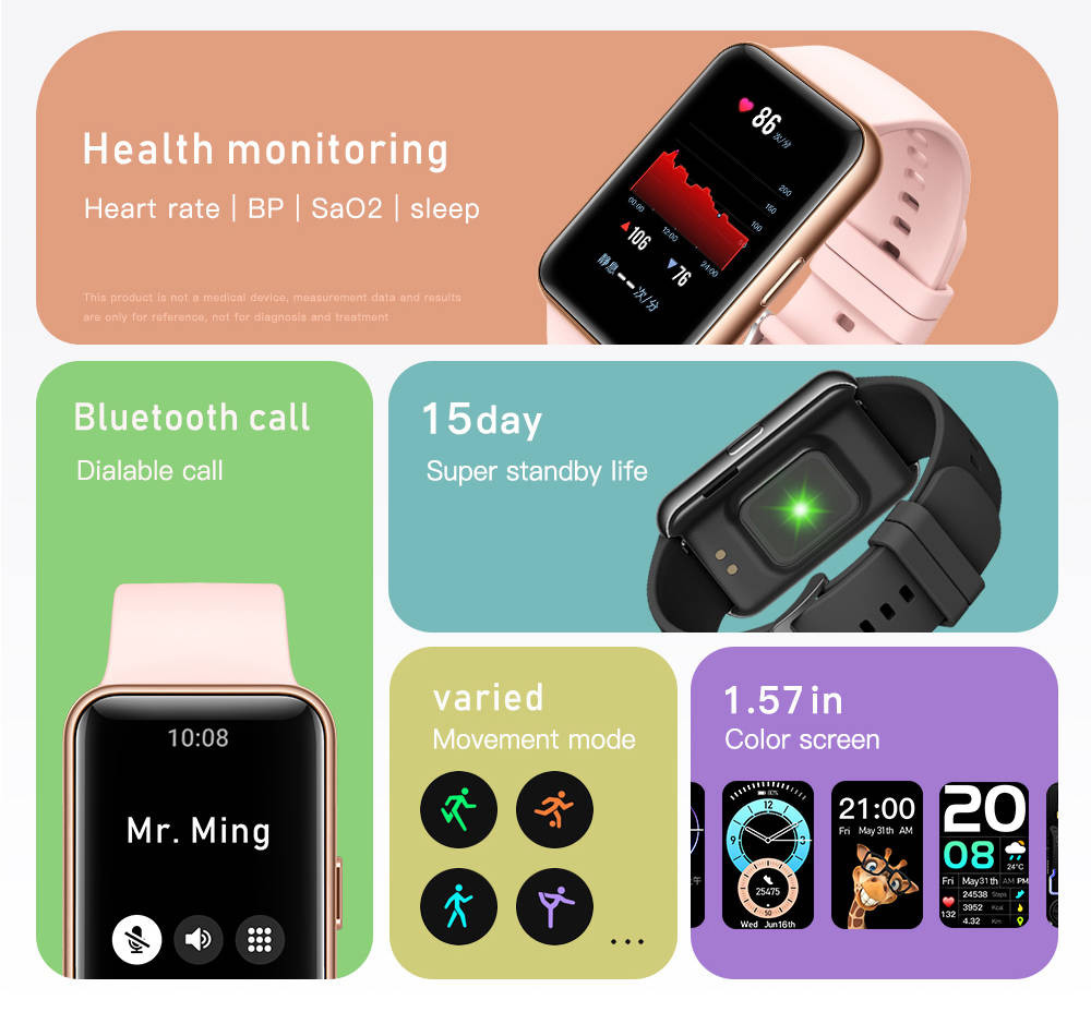 10 Sport Model Fitness Smartwatch Heart Rate Blood Oxygen Tracker