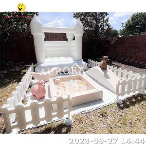 Wholesale Party Rental Equipment Large Adult Ball Pit White Bounce House With Ball Pit from china suppliers