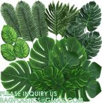 Kinds Artificial Palm Leaves Tropical Fake Leaves, Monstera Leaf Faux Leaves