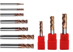 Wholesale Micro Grain Size Solid Carbide High Feed End Mill , Metal Milling Bits Acid Resistance from china suppliers