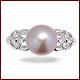 Melinda a Freshwater Cultured Pearl Engagement Ring For Women