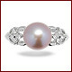 Melinda a Freshwater Cultured Pearl Engagement Ring For Women