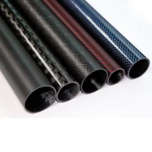 Wholesale 3k Glossy Colored Green Red green blue Carbon Fiber Tubes Carbon Fiber Pipe from china suppliers