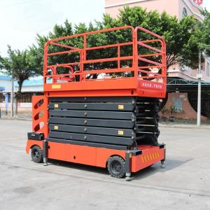 Wholesale Tall Workshop Narrow Scissor Lift Outdoor Indoor Scissor Lift 400kg from china suppliers