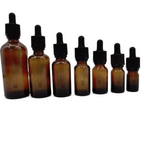 Wholesale 100ml Amber Glass Cosmetic Bottles Dropper Ratchet Closure Protect Children from china suppliers