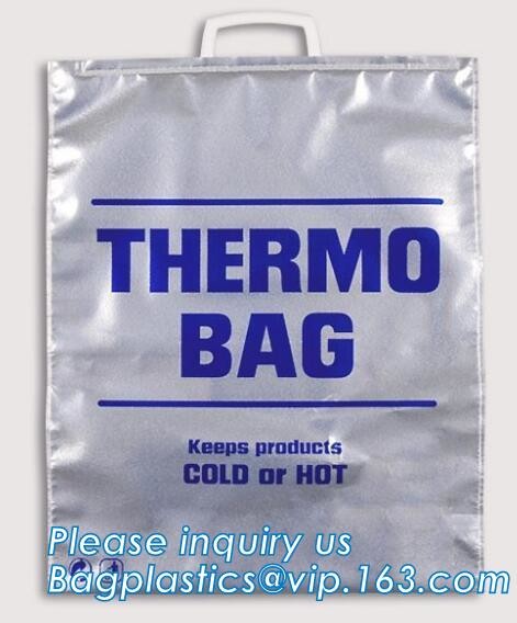 Outdoor square aluminum foil food thermal freezer cooler lunch insulation bag,Foil Cooler Bag Thermal Bag for Fruit Choc