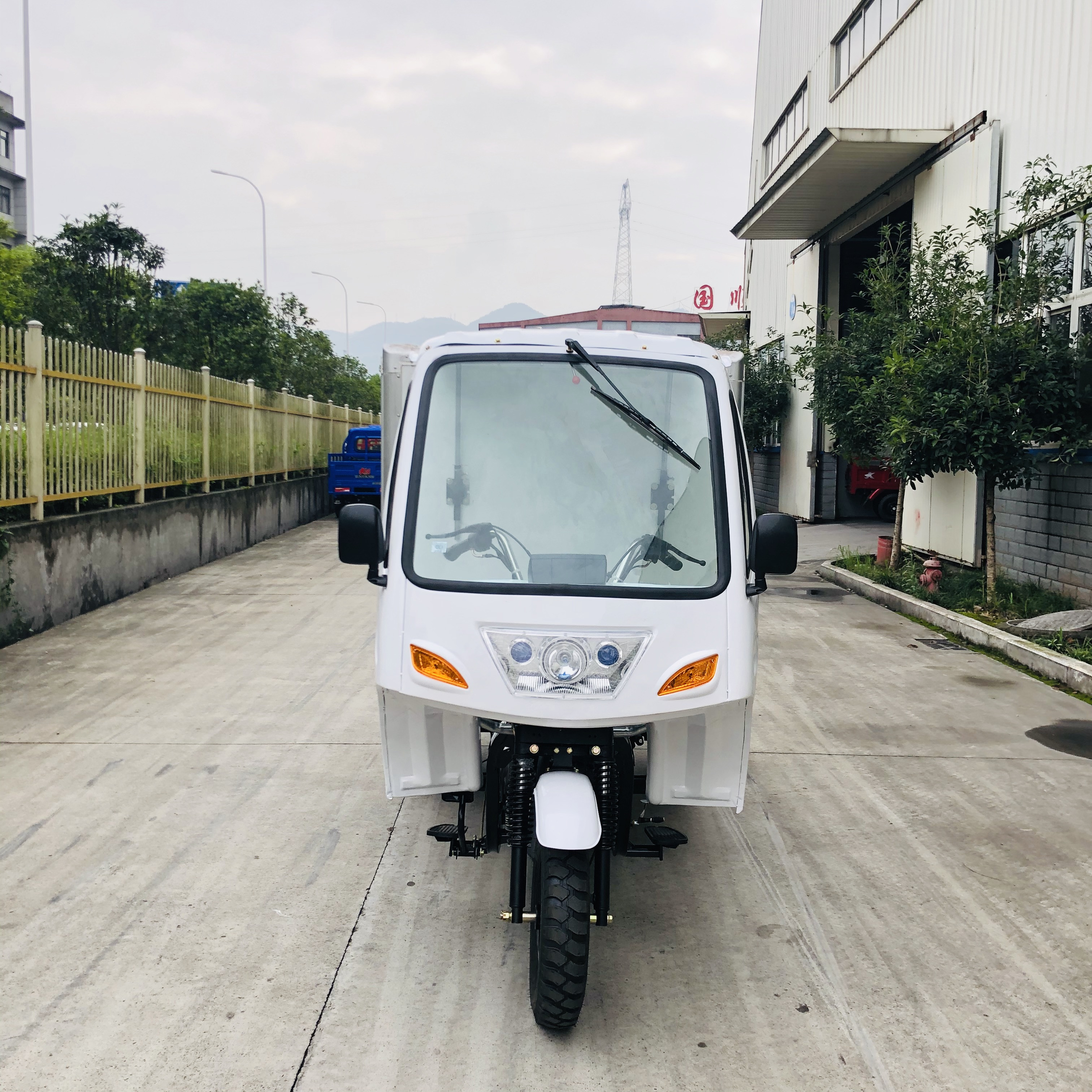 DAYANG Closed Body Express Cargo Tricycle AIR-cooling Engine 4.5 inch for B2B Shipping