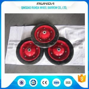 Wholesale Narual Solid Rubber Wheels , Bush Bearing Solid Rubber Wheelbarrow Tires TUV from china suppliers