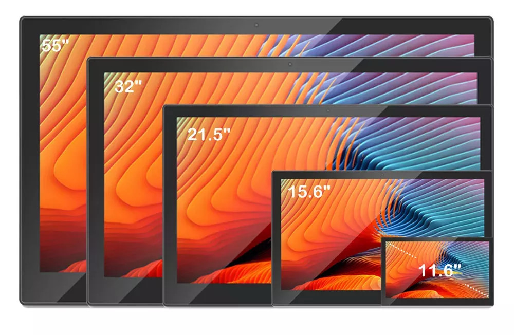 wall mount ultra thin advertising players interactive digital signage