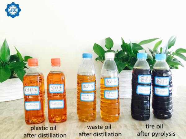 10TPD 15TPD 20TPD Waste Tire Pyrolysis Oil Distillation To Diesel Oil Refinery