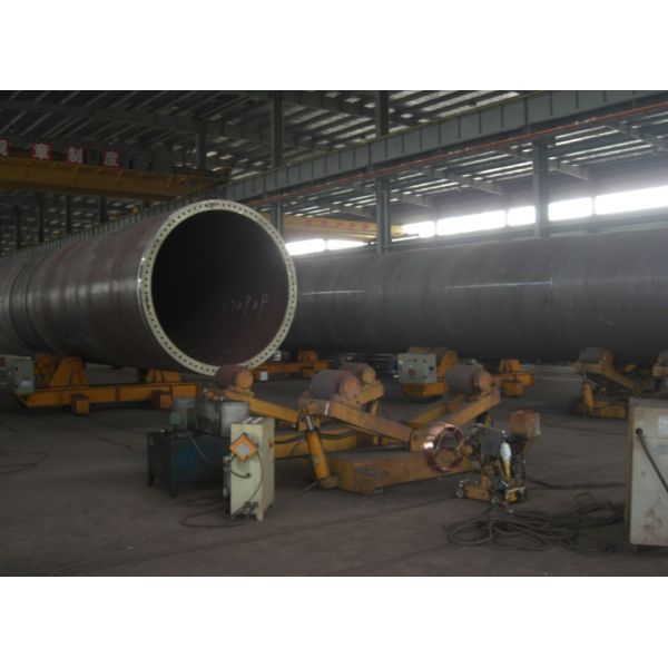 Hold Wind Tower Production Line Motorized Screw Adjustable Welding Turning Roll