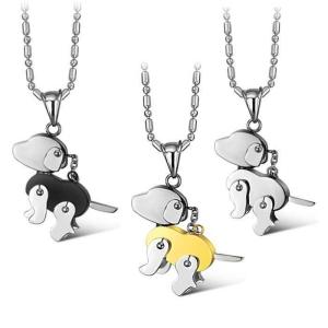 Wholesale New Fashion Tagor Jewelry 316L Stainless Steel couple Pendant Necklace TYGN180 from china suppliers