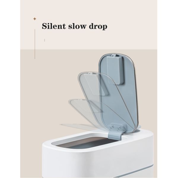 Large Capacity Household Bathroom Aromatherapy Antibacterial Narrow Slit Induction Spray Storage Bucket Waste Bins Trash Can