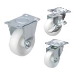 2" White Color 132LBS Capacity Swivel Lock Nylon Casters