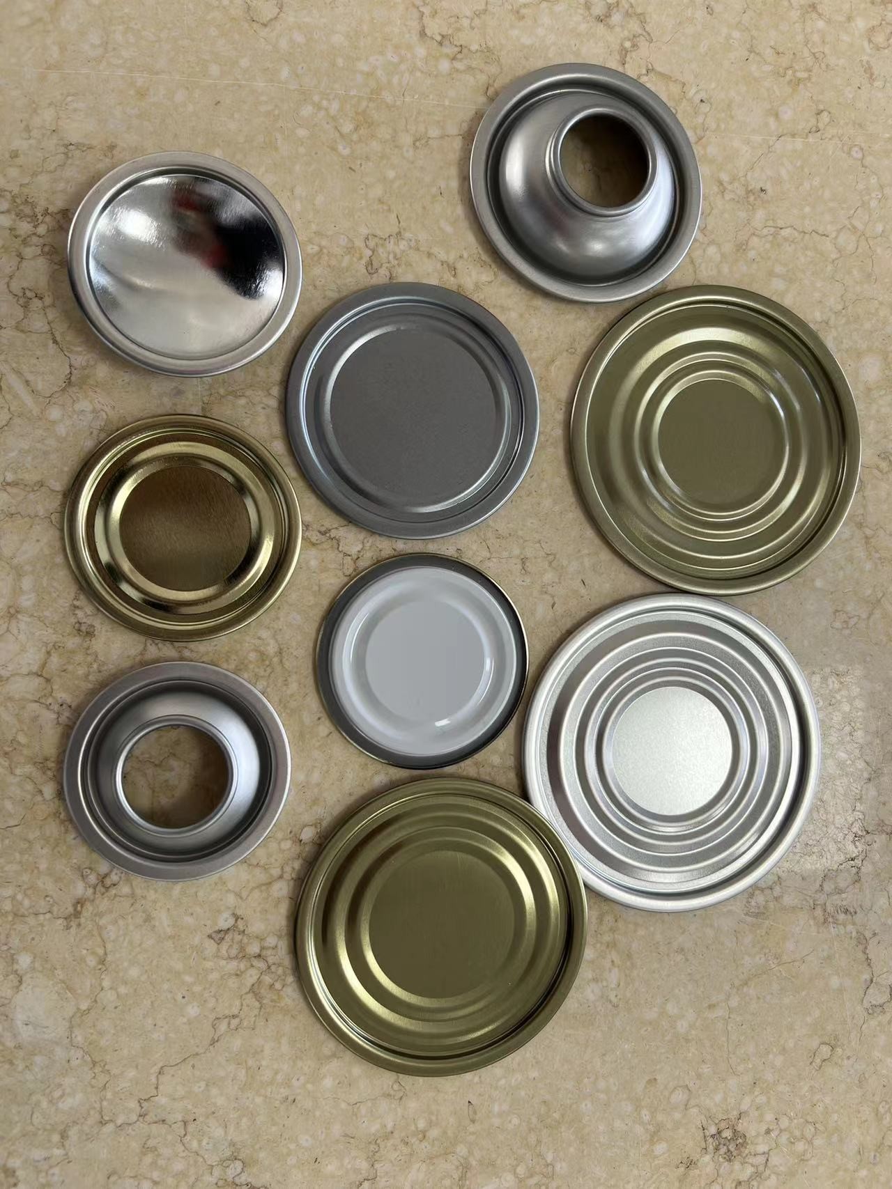 59mm 72mm 83mm 109mm 16mm 73mm Tin Can Lids BPA free organosol coating Tin can cover bottom