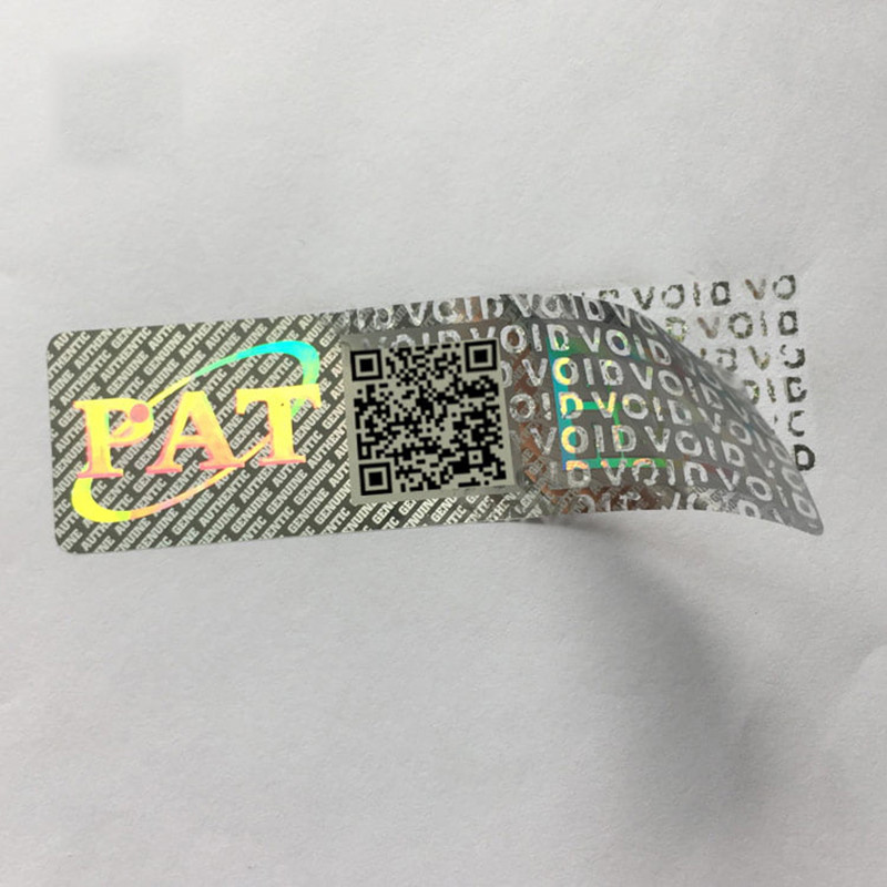 Custom Tamper Evident Security Labels Hot Melt Honeycomb Destroy Adhesive