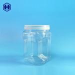 Non Spill Plastic Container Screw Lid BPA Free Plastic Food Cans