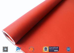 Wholesale Red Silicone Coated Polyester Fabric Fire Barrier For Heat Resistant Insulation from china suppliers