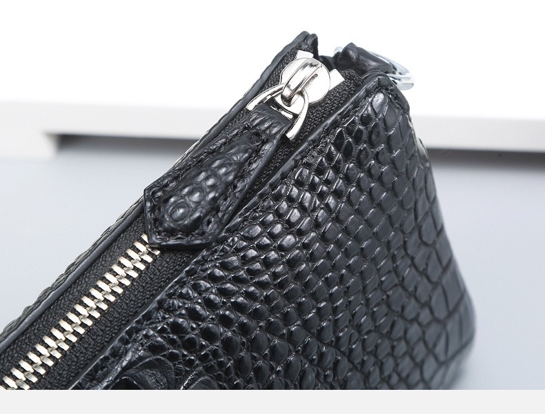 Genuine Alligator Leather Female Flap Bag Lady Small Purse Authentic Crocodile Skin Two Straps Women Single Shoulder Bag