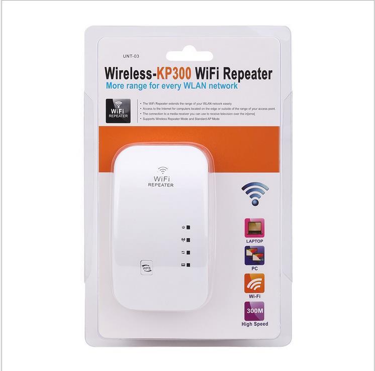 China OEM Kp300W Wireless WiFi Repeater 300Mbps Mobile Signal Booster