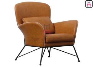 Wholesale High Back Metal Leg Armrests 0.55cbm Single Sofa Chair from china suppliers