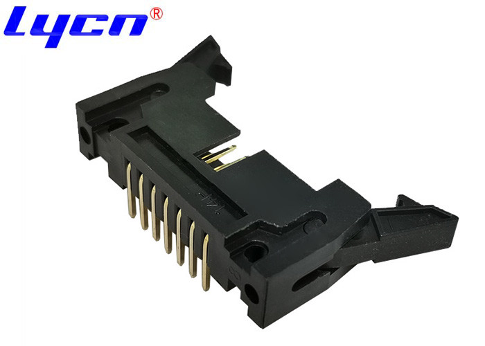 Customized 2.54 Pitch Pin Header Ejector Long / Short Latch Mounting Type