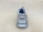 Women fashion sport shoes with bling rhinestone breathable upper grey black
