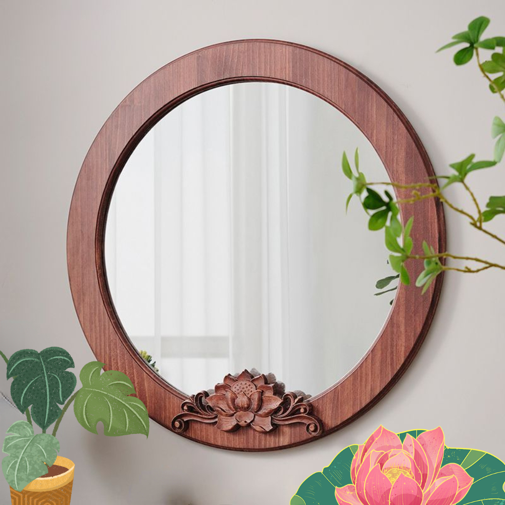 Full Length Arch Rustic Framed Wall Home Decor Wooden Frame For Floor Length Mirror