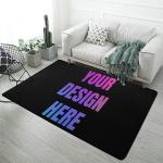Custom Rug Personalized Add Your Own Logo Image Text Photo Area Carpet Anti Slip